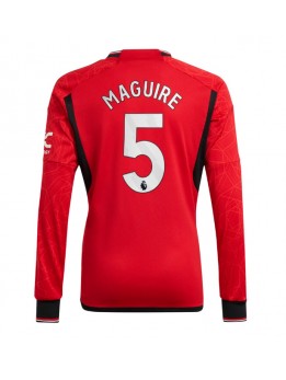 Moški Nogometna dresi replika Manchester United Harry Maguire #5 Domači 2023-24 Dolgi rokav